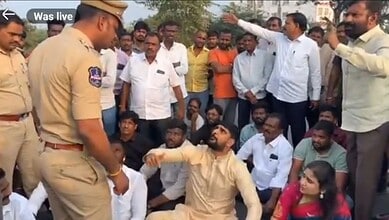 Padi Kaushik Reddy and his family were stopped enroute Medaram Jatara by the Telangana police