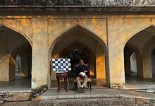 Sajjad Shahid, the co-convenor of INTACH, Hyderabad Chapter, in a talk on the history of the Deccan.