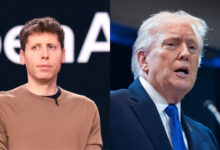 OpenAI CEO Sam Altman and US President Donald Trump
