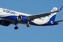 IndiGo airplane experiencing software outage affecting check-in services.