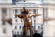 Epstein Trump statue