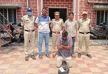 Man detained with 1.35 kg ganja by Hyderabad police in Dhoolpet.