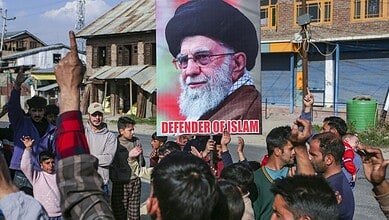 People protest in Kashmir over Ayatollah Ali Khamenei's death