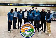 Indian national basketball team returns home after eight-day delay in Qatar
