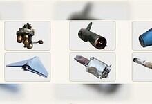 Examples of missile and drone debris shown in a safety advisory issued by Kuwait’s army.