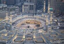 Aerial view of worshippers gathered around the Holy Kaaba at Makkah’s Grand Mosque during Ramzan’s last ten nights