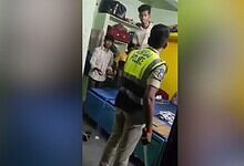 Pet Basheerabad police seen lathi-charging students