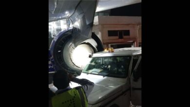 Vehicle collides with IndiGo flight