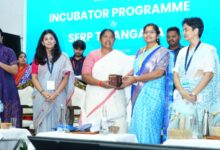 Women and Child Welfare Danasari Anasuya at startup incubator inauguration ceremony
