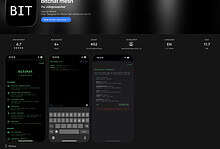 Screenshot of Bitchat App from Apple's App Store