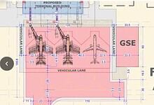 The image shows the proposed design for Warangal Airport at Mamnoor.