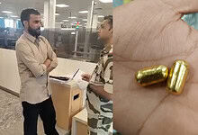 Dubai returning passenger held with giold capsules hidden in mouth