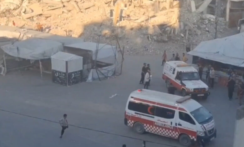 Israeli strike at refugee camp