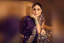 Kareena Kapoor in traditional attire, reacting thoughtfully in a candid moment.
