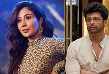 Shreya Kalra and Kushal Tandon during a television interview or event.