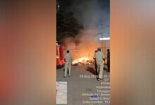 Fire breaks out near Charminar bus stand in Hyderabad