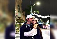 Hrithik Roshan and Saba Azad enjoying a night out in the city.