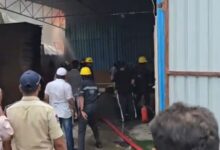 Fire at plywood warehouses in Gudimalkapur