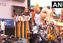Balapur Ganesh Laddu auction (Photo: ANI)