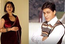 Radhika Apte and Shah Rukh Khan in a scene from a film or TV show.