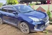The car in which the girl was trapped