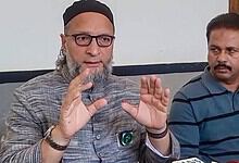Asauddin Owaisi addresses the media