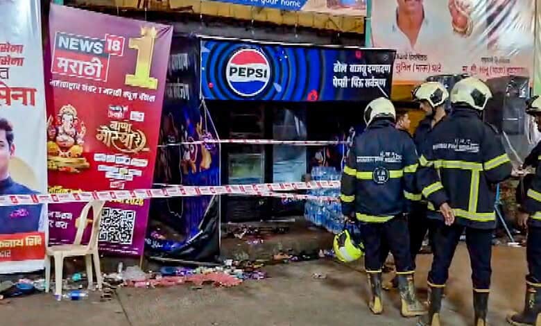 Mumbai: People gather after an electrocution incident near a Ganapati pandal, at Lalbaug area, in Mumbai, Sunday, Sept. 20, 2026. Two persons, including an eight-year-old girl, were killed and several others were injured in the incident. (PTI Photo)