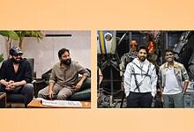 Sandeep and Prabhas discuss film projects in a casual setting.
