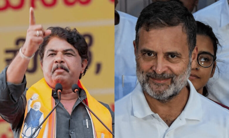 Karnataka political leaders addressing a rally over drought crisis.
