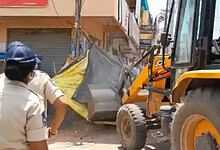 A demolition drive in Malkajgiri