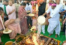 Ministers Bhatti and Uttam lay foundation stone for a centralised community kitchen in Kodad